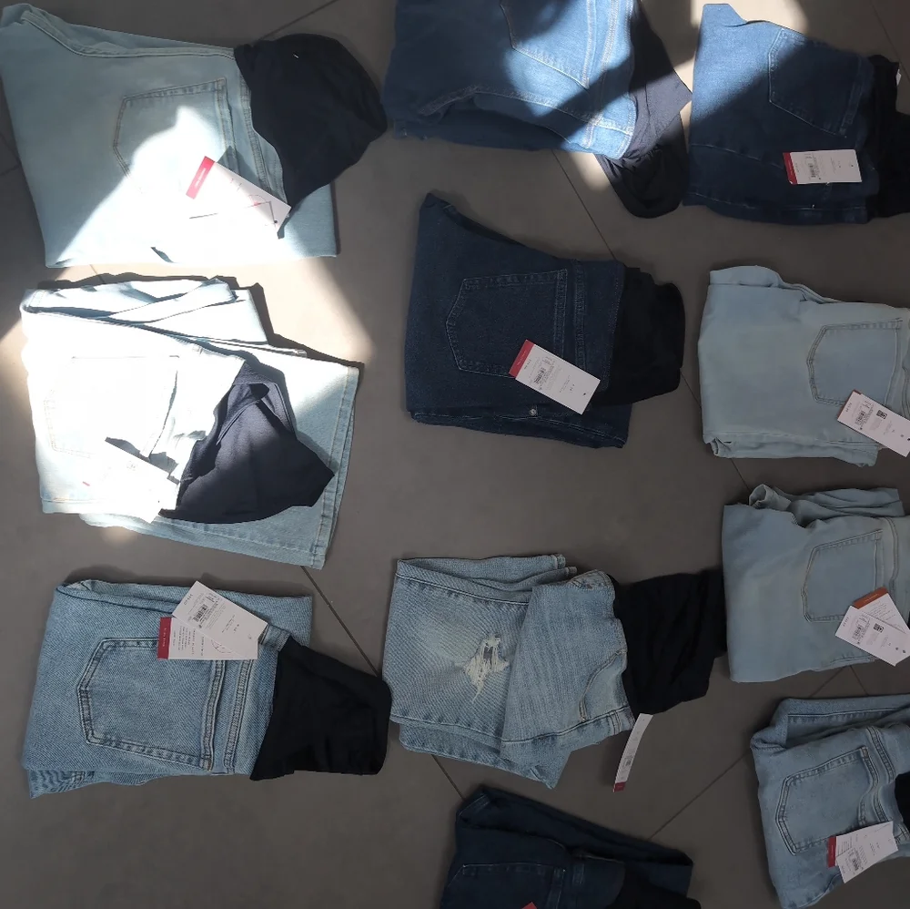 Womans Maternity New  Blue Jeans Pants Pregnancy - Picture 5 of 17